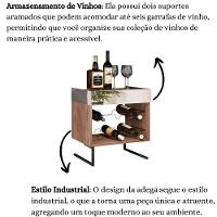 Kit Aparador Prateleira Mesa Lateral Centro Aurora Demolição - 8