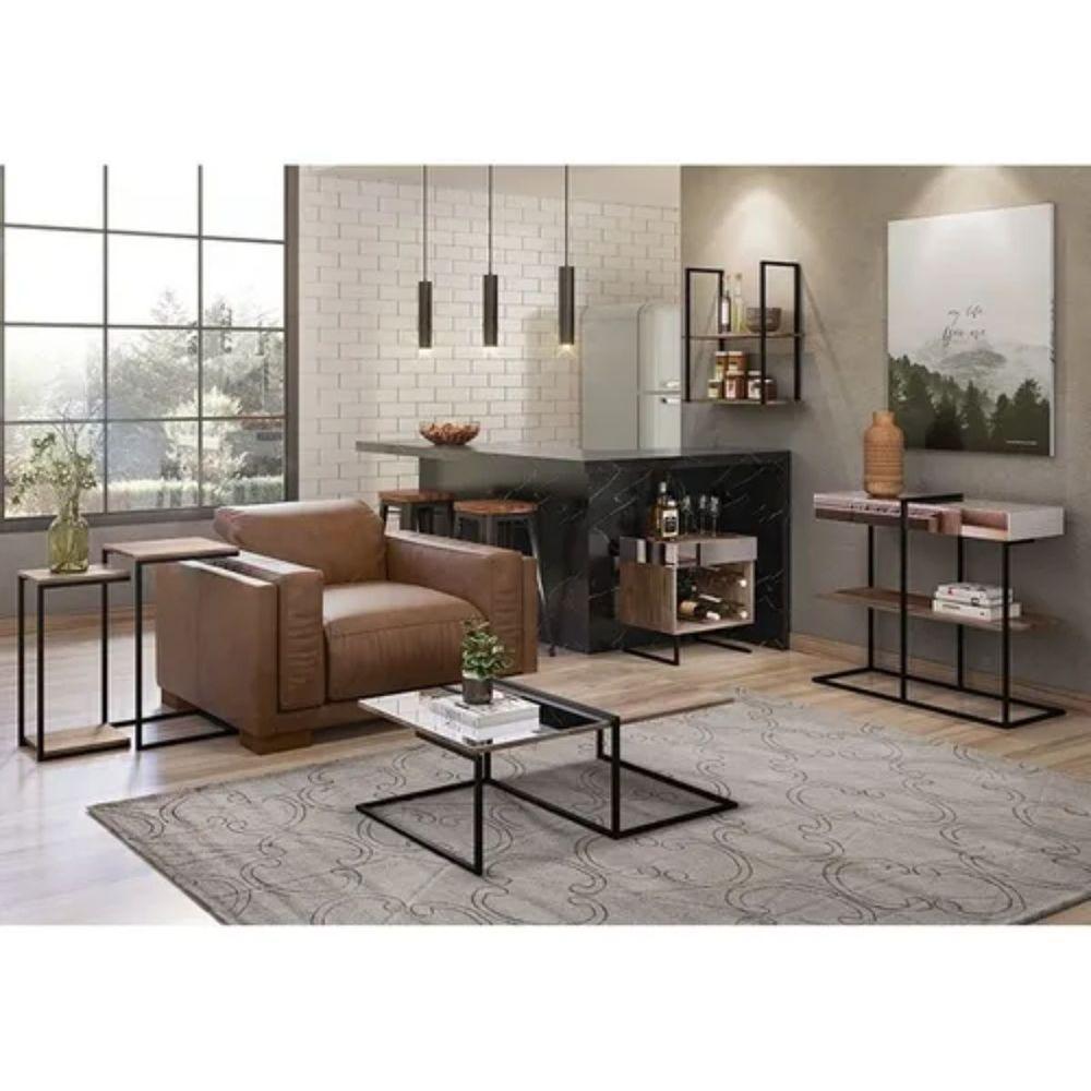 Kit Aparador Mesa Lateral Apoio E Centro Aurora Demolição - 5