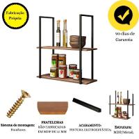 Kit Aparador Adega E Prateleira Aurora Demolição Preto - 9