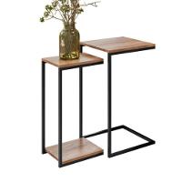 Kit Mesa Lateral E Apoio Decorativa Aurora Demolição Preto - 1