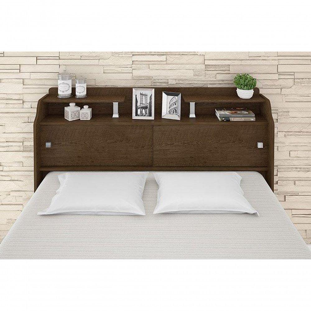 Cabeceira Box Casal 1,38cm Elisa Malbec - Framar Móveis - 10