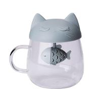 Caneca Com Infusor Gato E Peixe - 1