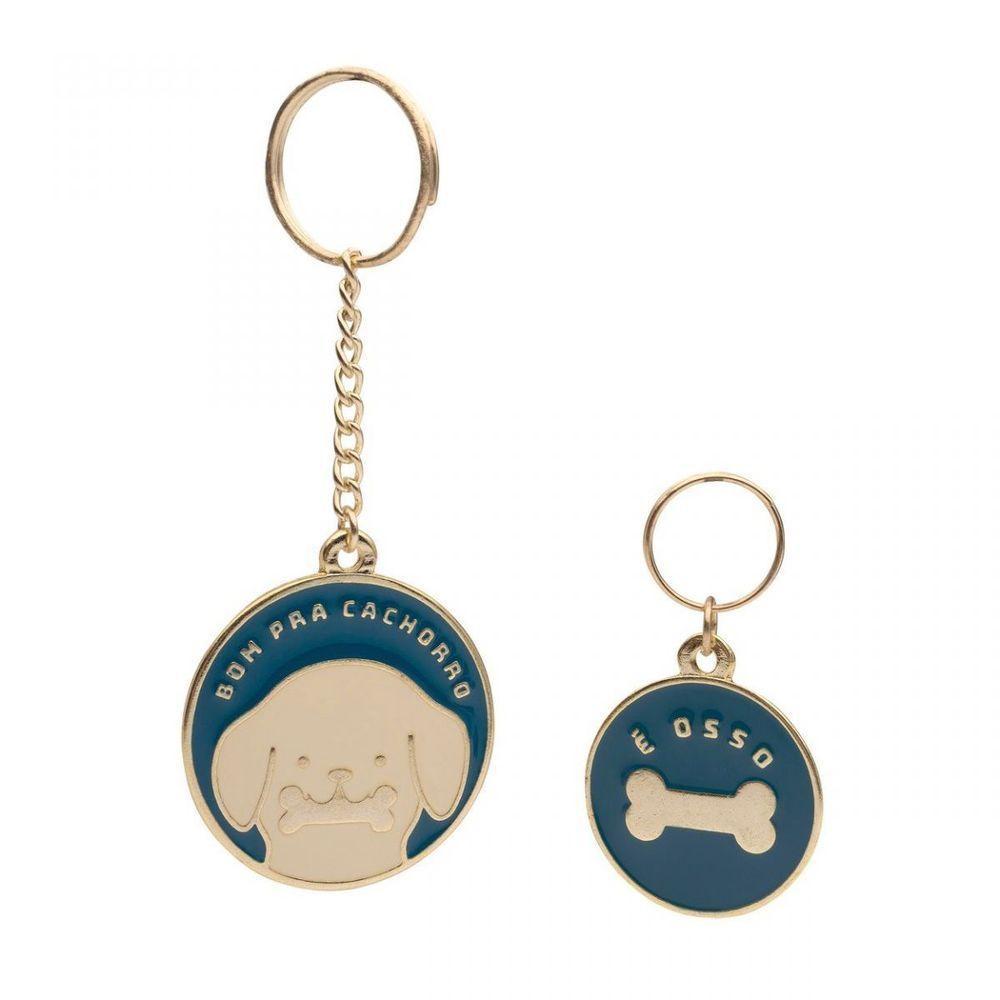 Chaveiro E Placa Pet Bom Pra Cachorro - 2