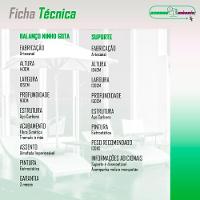 Cadeira Balanço Ninho Suspenso Gota Tramado Almofada Impermeável Acesse Móveis Preto C- Marrom - 2