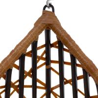 Cadeira Balanço Ninho Suspenso Gota Tramado Almofada Impermeável Acesse Móveis Caramelo-verde