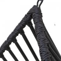 Cadeira Balanço Ninho Suspenso Gota Almofada Impermeável Acesse Móveis Preto-azul Ladrilho - 5