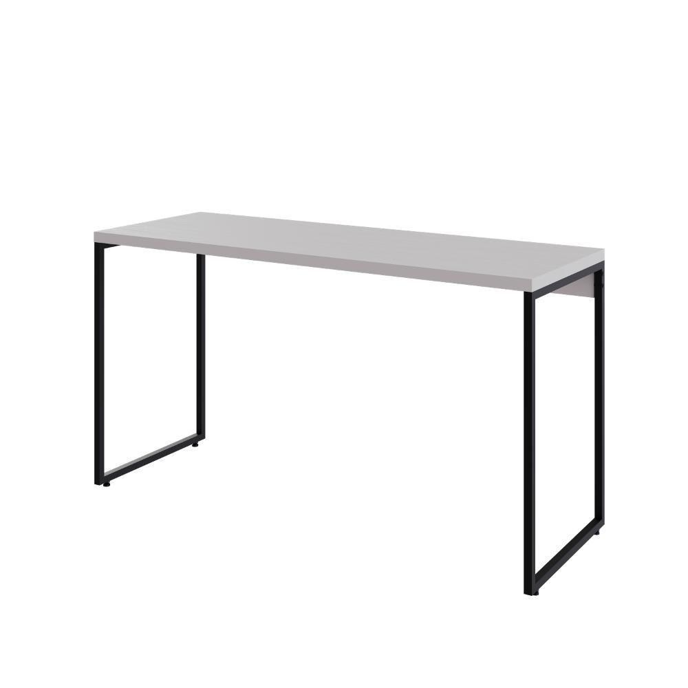 Mesa Dynamica 135x50x75cm Branco Chess - Est.preta Branco Chess - Est.preta - 3