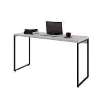 Mesa Dynamica 135x50x75cm Branco Chess - Est.preta Branco Chess - Est.preta - 2