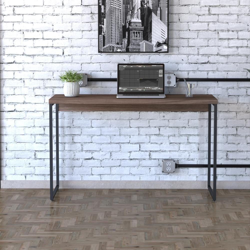 Mesa Dynamica 120x50x75cm Nogal - Est.preta Nogal - Est.preta - 1