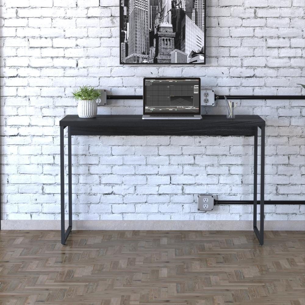 Mesa Dynamica 120x50x75cm Preto ônix - Est.preta Preto ônix - Est.preta - 1