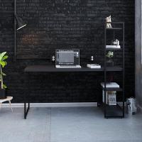 Mesa C-estante Alta 150x64x147cm C-04 Prateleiras Preto ônix - Est.preta Preto ônix - Est.preta - 1