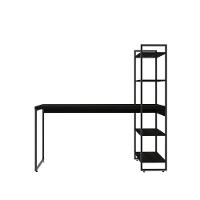 Mesa C-estante Alta 150x64x147cm C-04 Prateleiras Preto ônix - Est.preta Preto ônix - Est.preta - 2