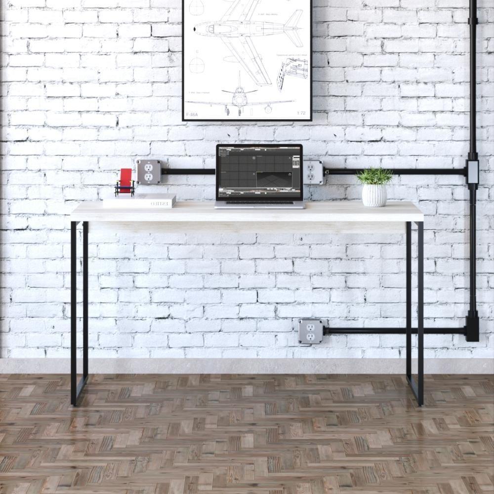 Mesa Dynamica 135x50x75cm Snow - Est.preta Snow - Est.preta - 1