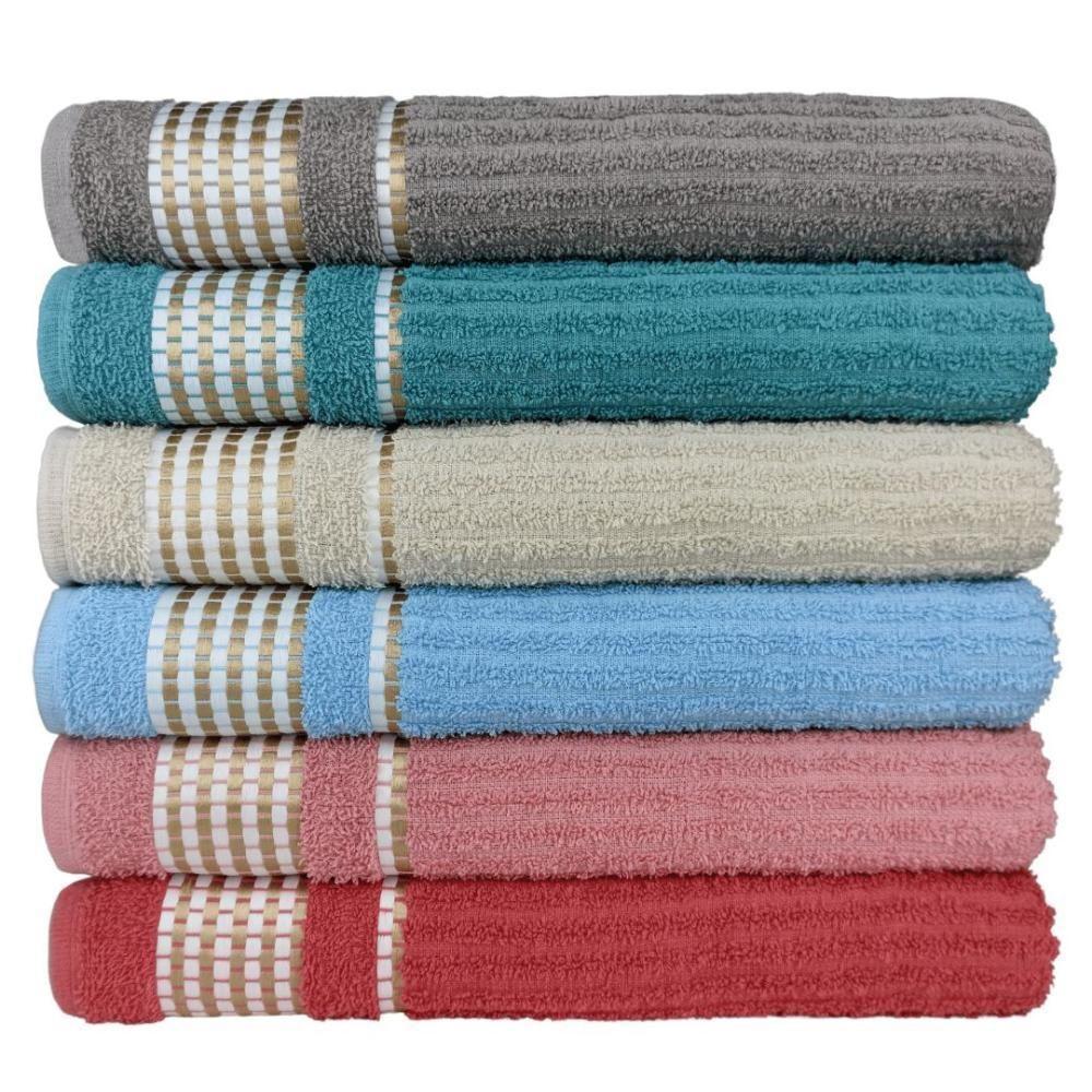 Kit 4 Toalhas De Banho - Gigante Banhão 70 X 140 Beca Alta Absorção - 1