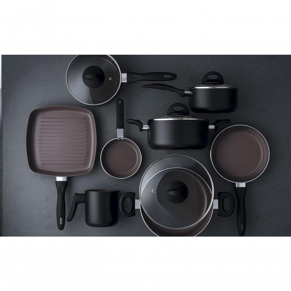 Jogo De Panelas Antiaderente Ceramic Life Smart Plus 8 Peças Preto - 3
