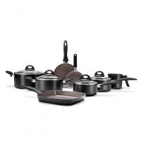 Jogo De Panelas Antiaderente Ceramic Life Smart Plus 8 Peças Preto - 1