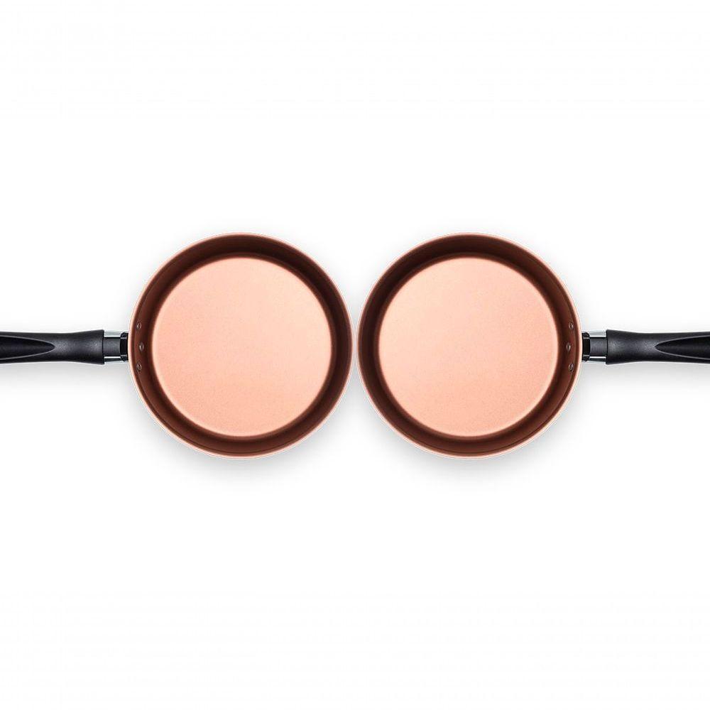 Omeleteira 16 Cm 330 Ml Revestimento Pro-flon Antiaderente Cor Cinza Range Linha Topázio Brinox Cinza - 4