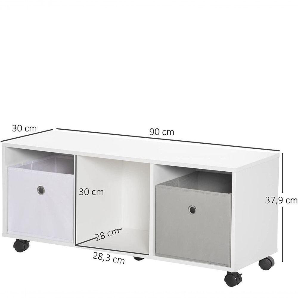 Rack Organizador De Nichos Infantil De Brinquedos Kalel 100% Mdf - 4