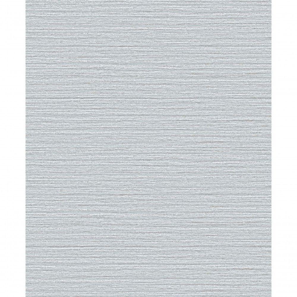 Papel De Parede Importado Listras Horizontais Cinza . - 1