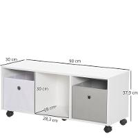 Rack Organizador De Nichos Infantil De Brinquedos Kalel 100% Mdf - 2