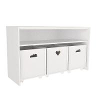 Rack Com Organizadores Caixotes Infantil Matilda 100% Mdf - 1