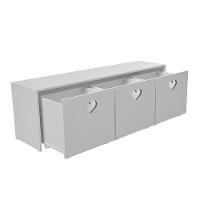 Rack Com Baús De Brinquedos Infantil Menina Mariana 100% Mdf - 4