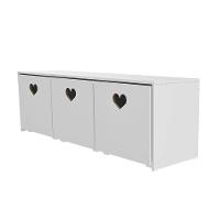 Rack Com Baús De Brinquedos Infantil Menina Mariana 100% Mdf - 2