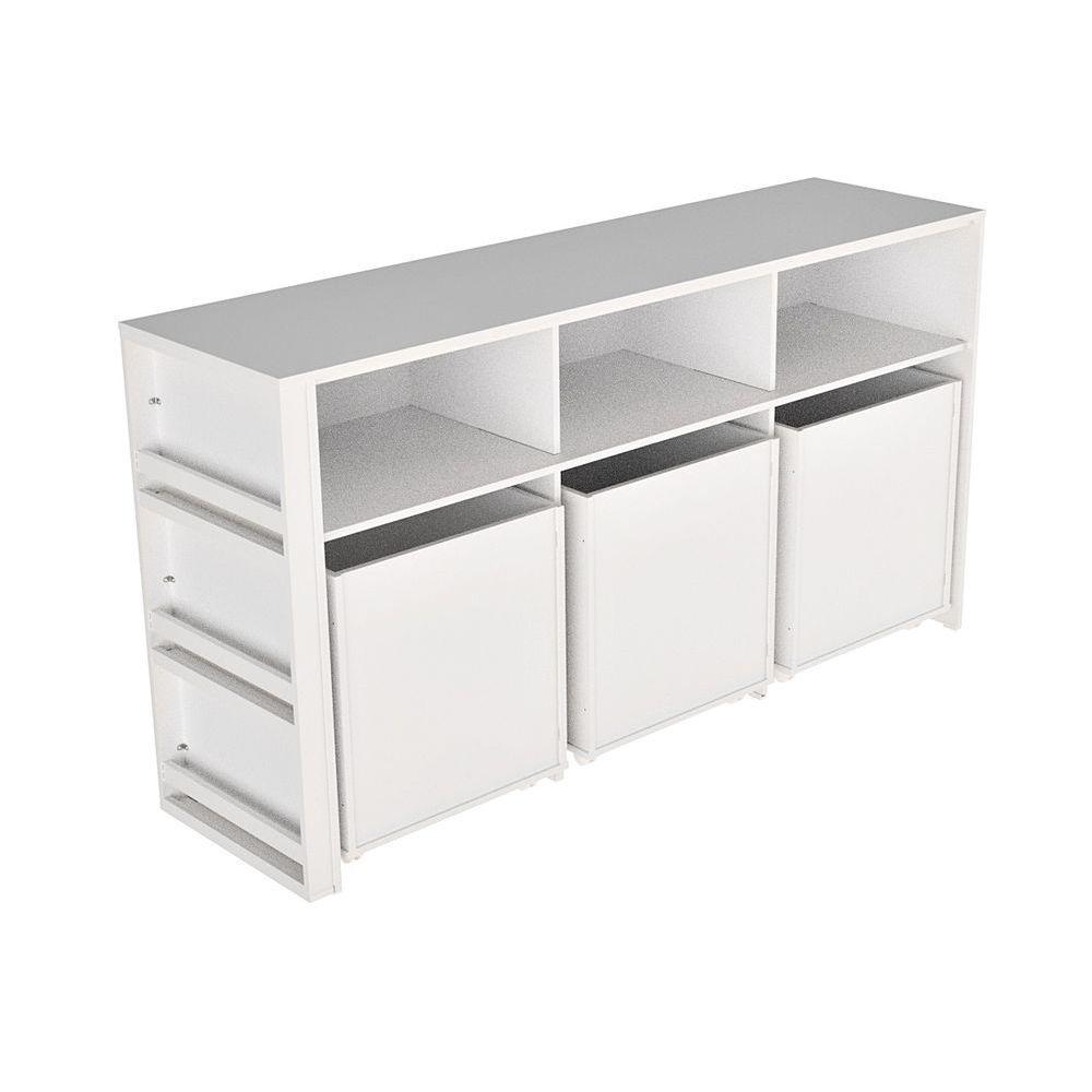 Organizador Infantil Com Baús E Porta Livros Dione 100% Mdf - 1