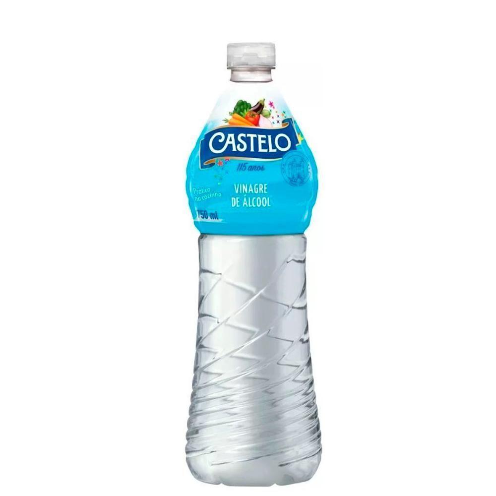 6 Vinagre De Alcool Castelo Branco Frasco 750ml - 1