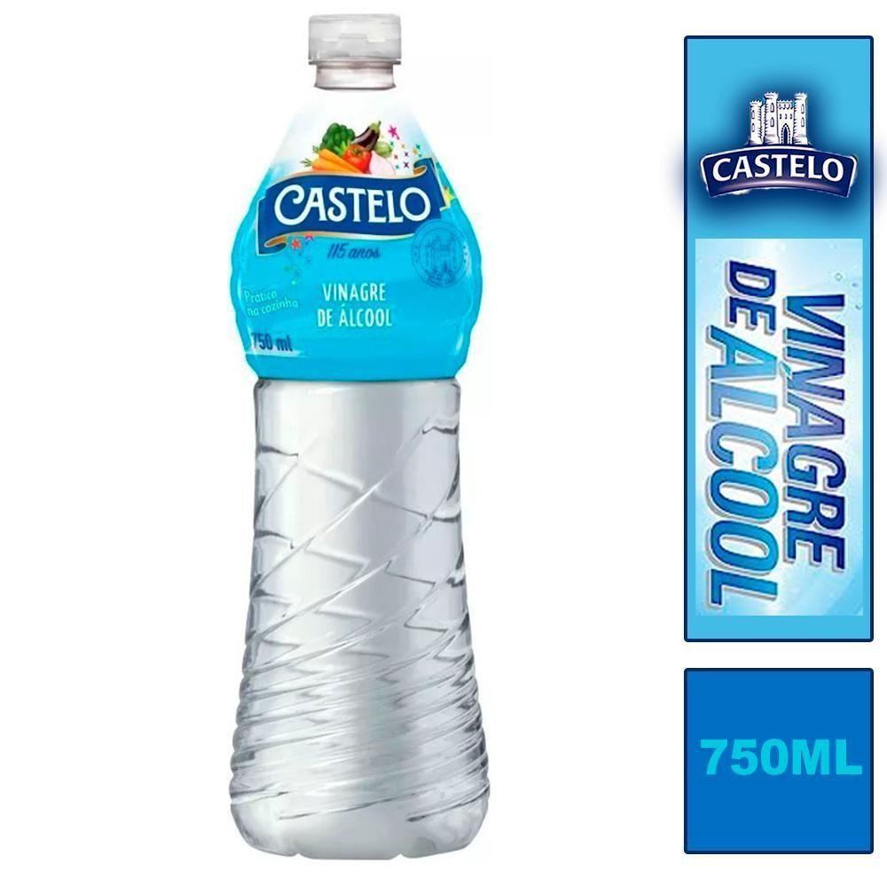6 Vinagre De Alcool Castelo Branco Frasco 750ml - 3