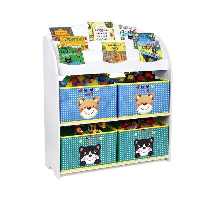 Expositor De Livros Com Nichos Josh 100% Mdf