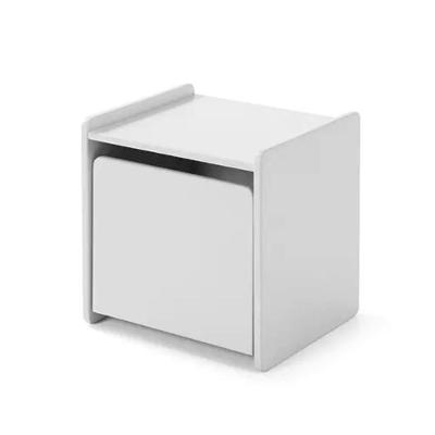 Mesa Cabeceira De Cama Cinza Saori 100% Mdf (quarto - Criança)