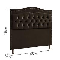 Cabeceira Holanda 0,90 Solteiro 2.0 C- Design Retro Speciale Home Chocolate - 2