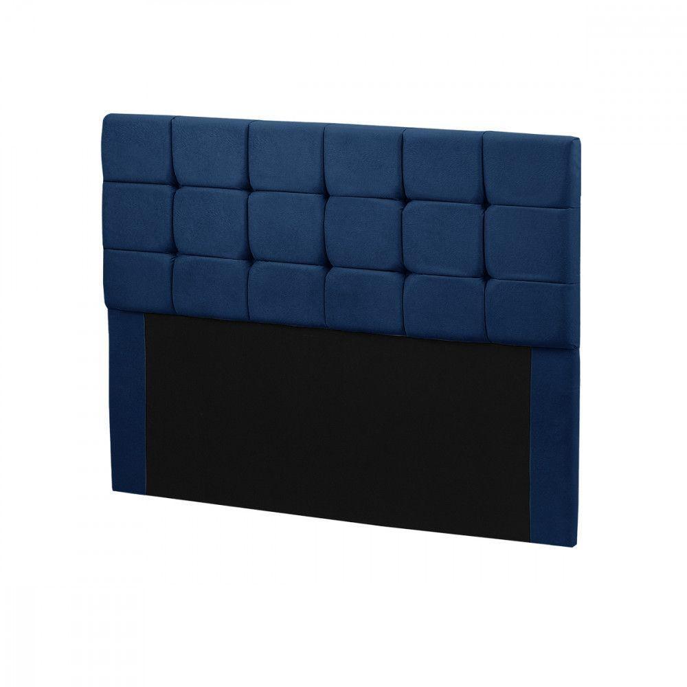 Cabeceira Julia 1,60 M Queen C- Design Moderno Veludo Speciale Home Azul - 1