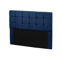 Cabeceira Julia 1,60 M Queen C- Design Moderno Veludo Speciale Home Azul - 1