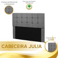 Cabeceira Julia 1,60 M Queen C- Design Moderno Veludo Speciale Home Chumbo
