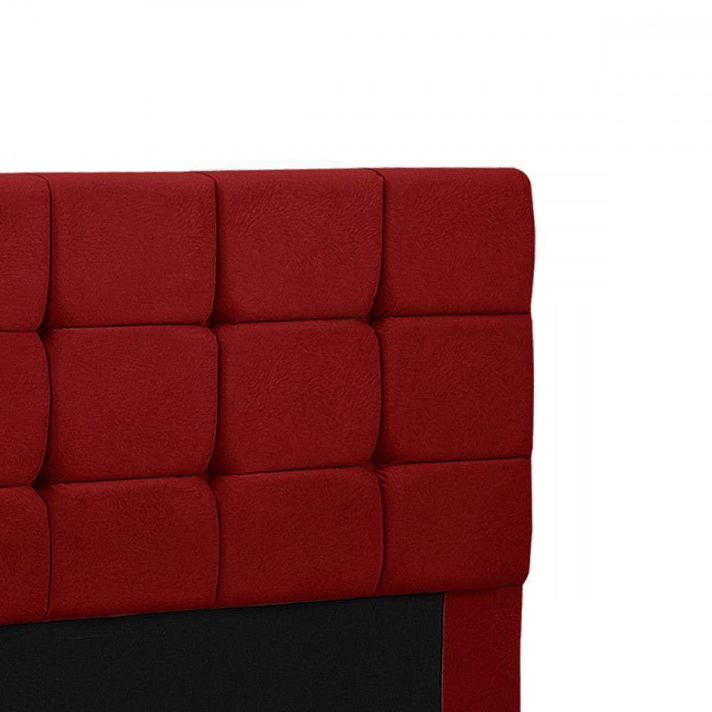 Cabeceira Julia 1,60 M Queen C- Design Moderno Veludo Speciale Home Vermelho - 4