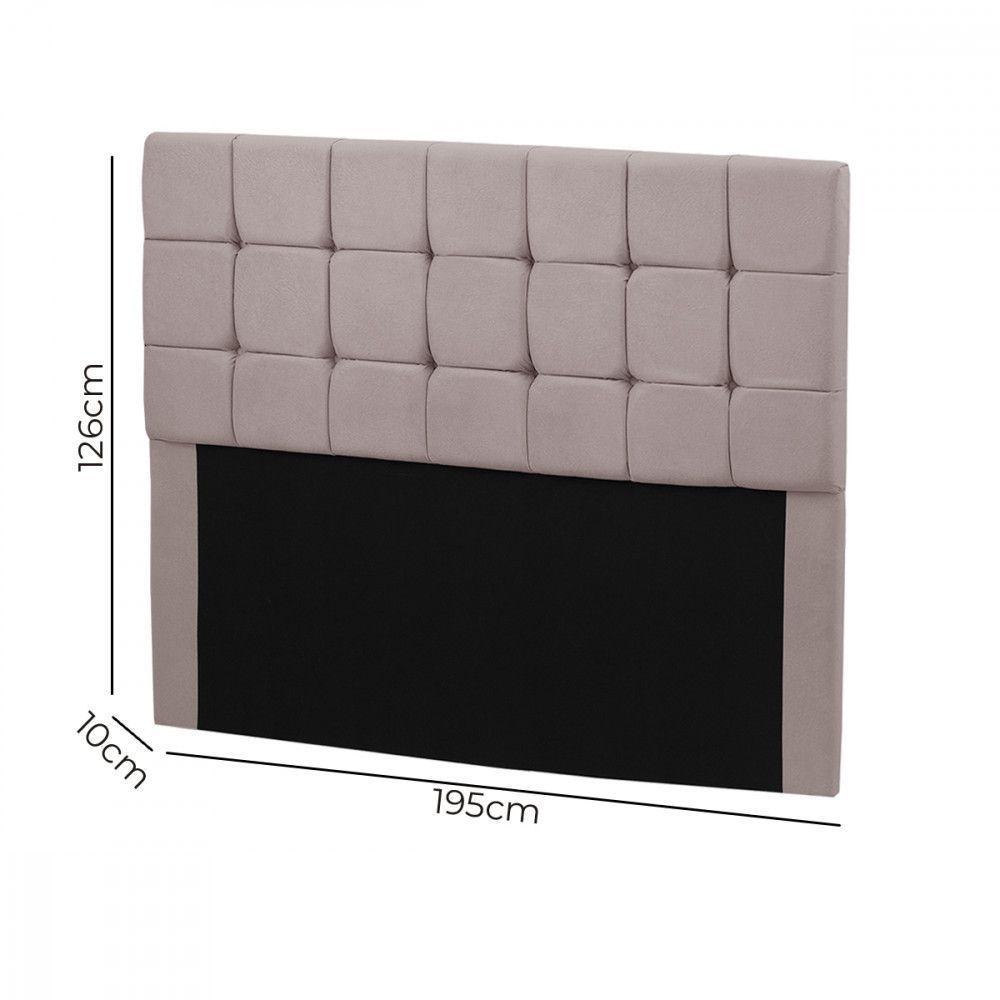 Cabeceira Julia 1,95 M King C- Design Moderno - Veludo Speciale Home Rose - 3