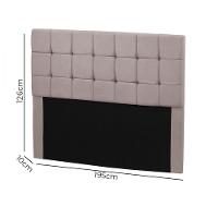 Cabeceira Julia 1,95 M King C- Design Moderno - Veludo Speciale Home Rose - 3