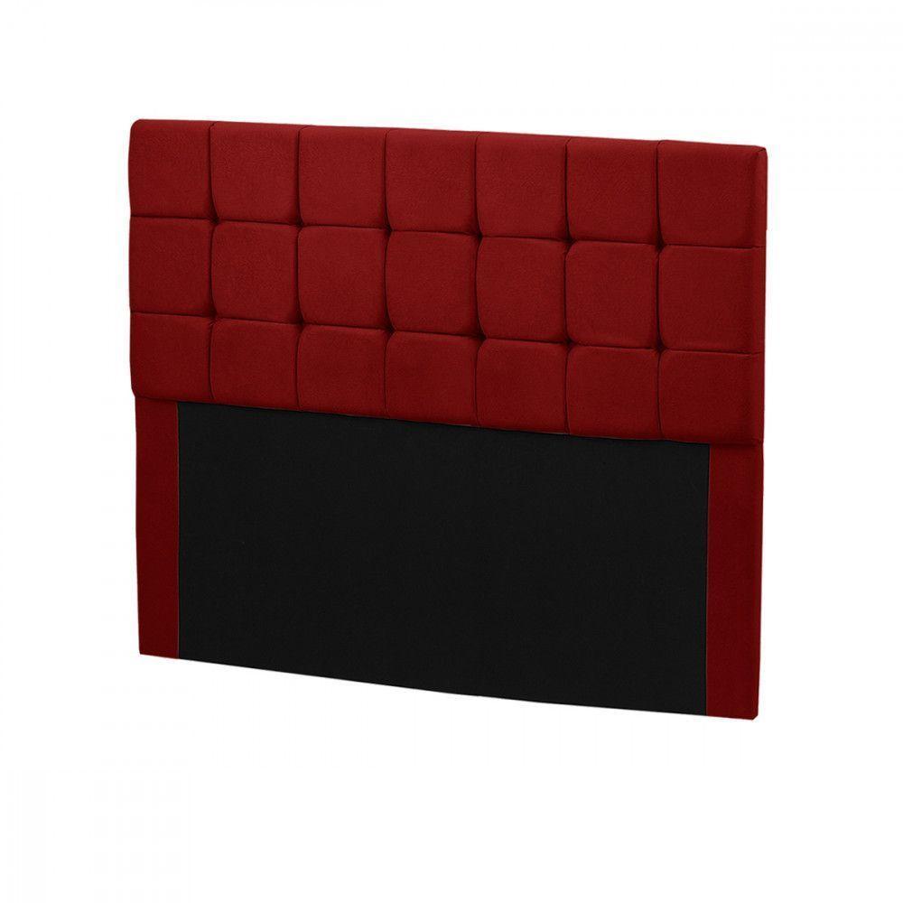Cabeceira Julia 1,95 M King C- Design Moderno - Veludo Speciale Home Vermelho - 1