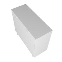 Balcão Em Mdp Com 2 Portas E 2 Prateleiras Brv Móveis Branco - 7