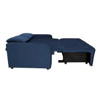 Sofá Cama Para Sala De Estar Amora New Suede - Azul Azul - 3