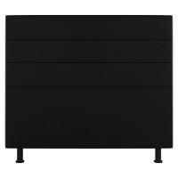Cabeceira Cama Box Casal King Size Malik 195cm Sintético Preto - Abmaza - 1
