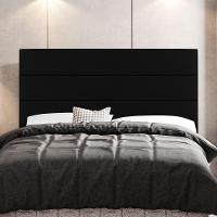 Cabeceira Cama Box Casal King Size Malik 195cm Sintético Preto - Abmaza - 6