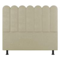 Cabeceira Cama Box Casal Lana 140cm Sintético Bege - Abmaza - 1