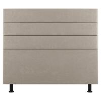 Cabeceira Cama Box Casal King Size Malik 195cm Suede Bege - Abmaza - 1