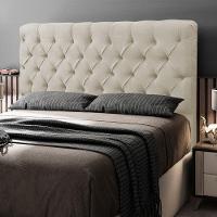 Cabeceira Cama Box Casal King Size Lylla 195cm Capitonê Com Frame Sintético Bege - Abmaza - 6
