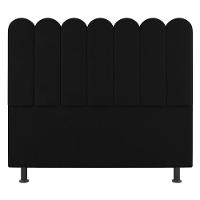 Cabeceira Cama Box Casal King Size Lana 195cm Linho Preto - Abmaza - 1