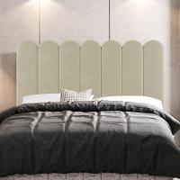 Cabeceira Cama Box Casal King Size Lana 195cm Sintético Bege - Abmaza - 7