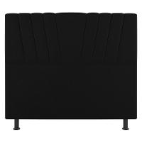 Cabeceira Cama Box Casal Queen Size Dublin 160cm Suede Preto - Abmaza - 3